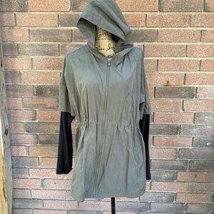 Champion Green Olive Black Sleeve Jacket Size Medium